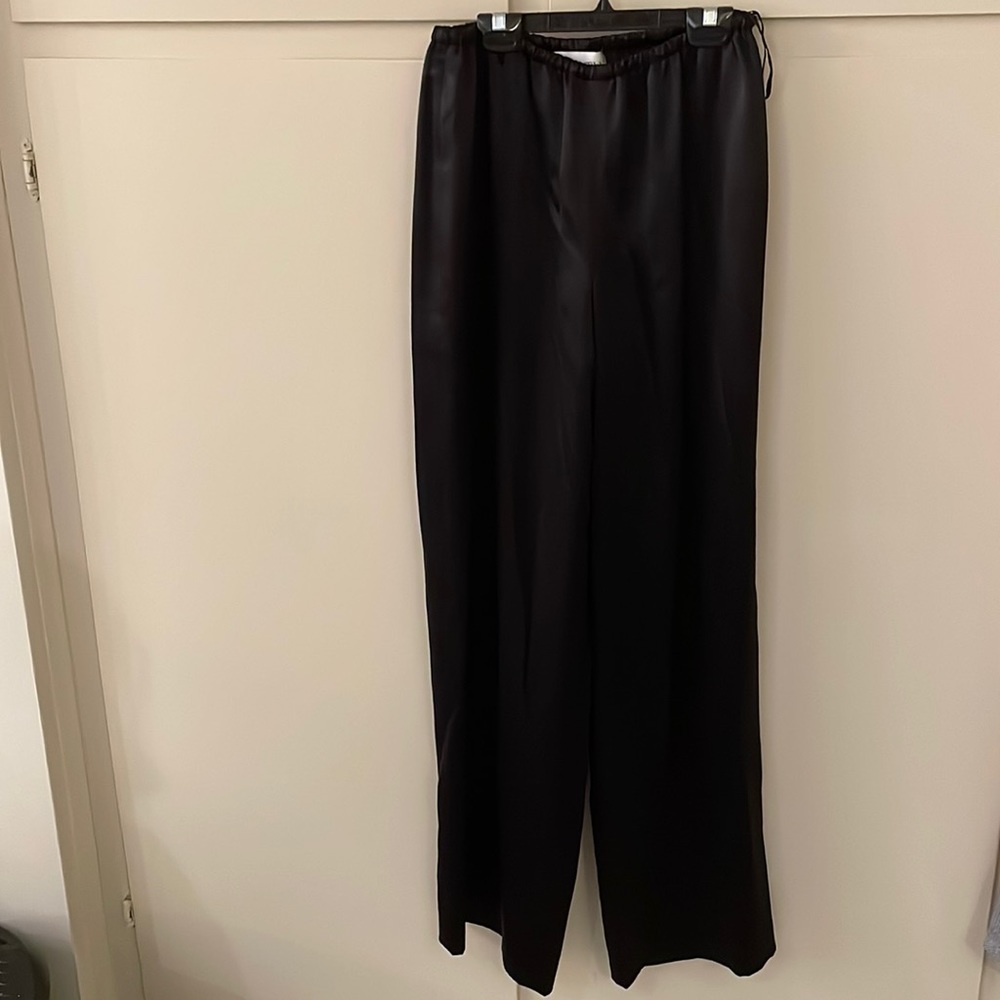Worth Black Silk Cocktail Pants